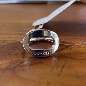 Silver Coach ring size 8